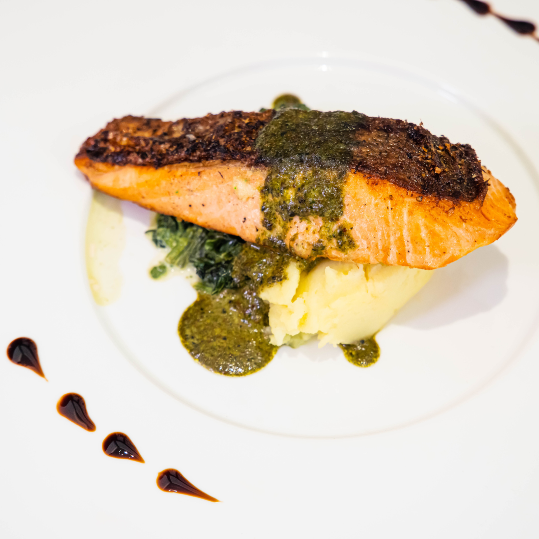 Pesto Fish with Creamy Mashed Potatoes — Simple, Fresh, and Full of Flavour